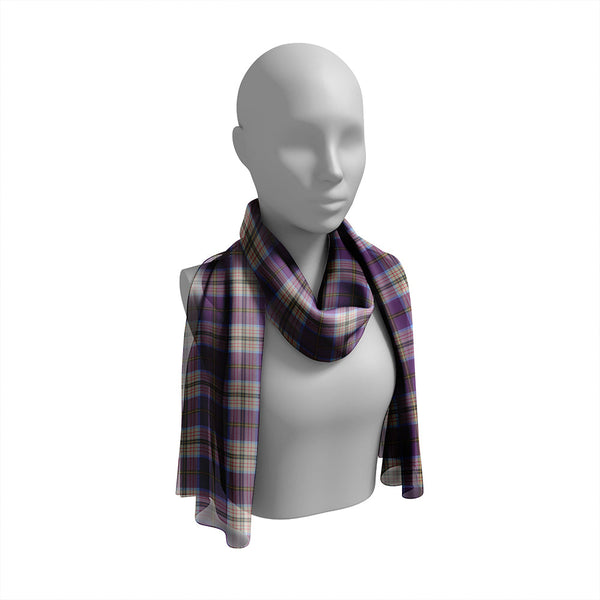 Heston Weathered Tartan Classic Silk Habotai Long Scarf