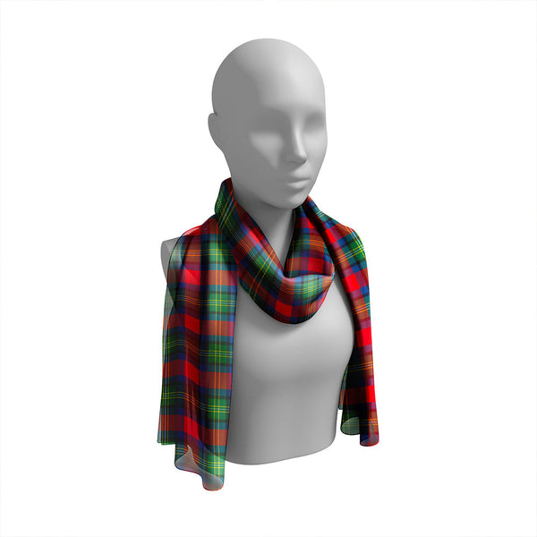 Hewitt Modern Tartan Classic Silk Habotai Long Scarf