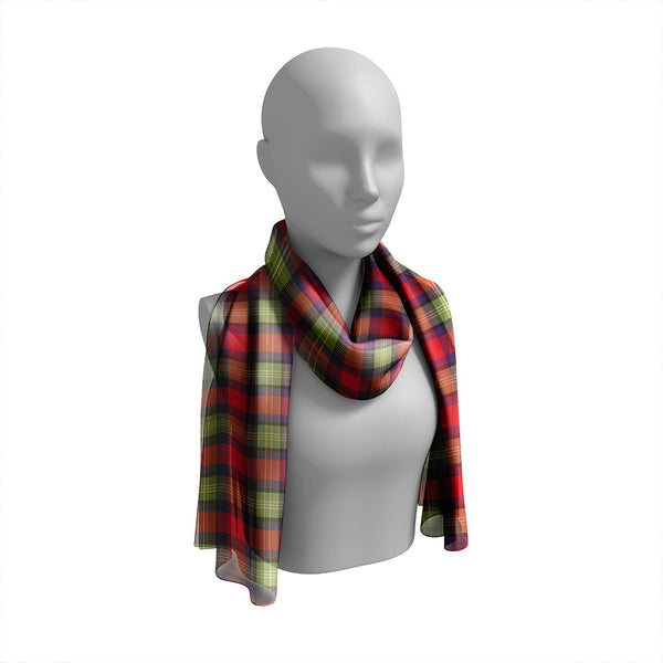 Hewitt Weathered Tartan Classic Silk Habotai Long Scarf