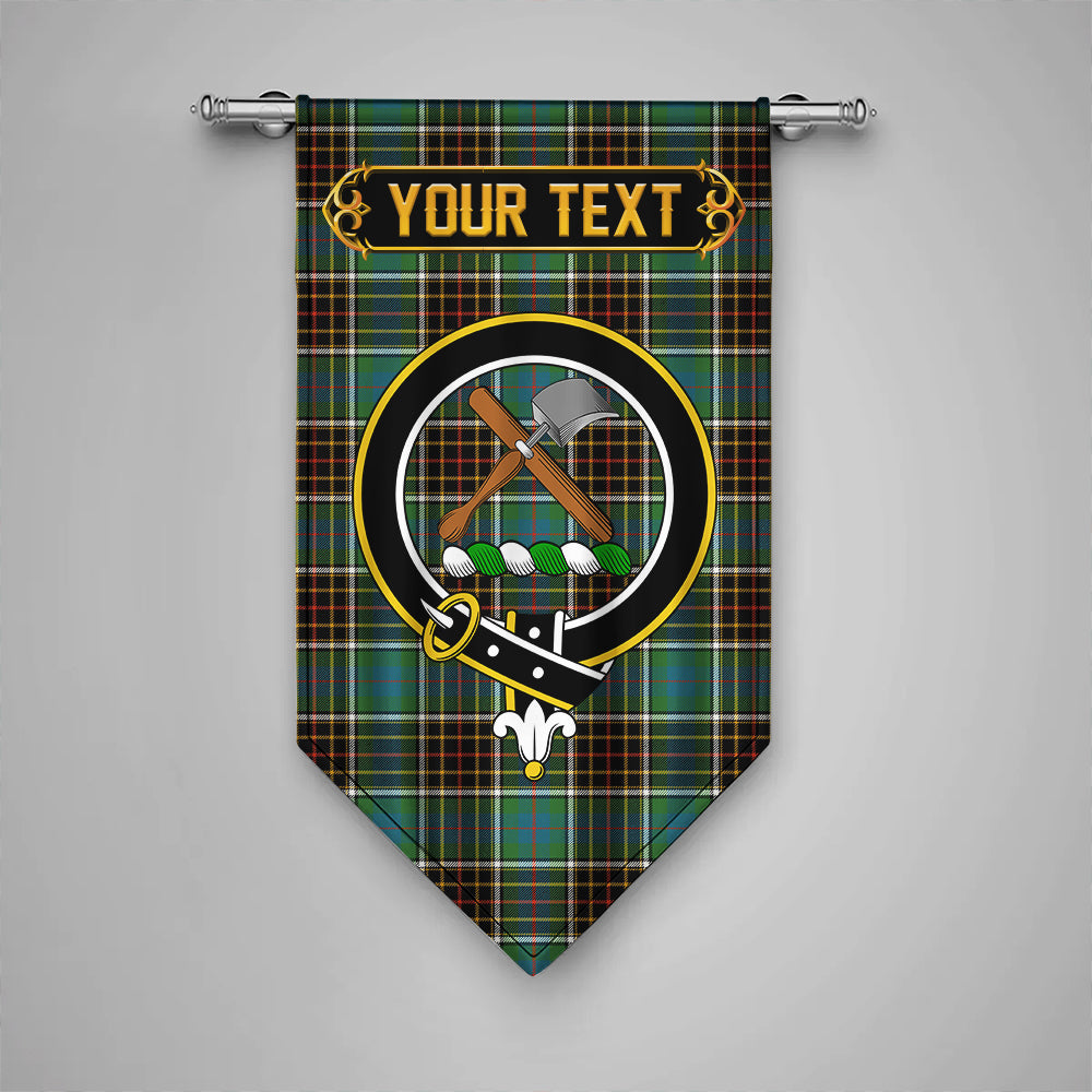 Hislop #2 Ancient Clan Badge Tartan Gonfalon Personalize