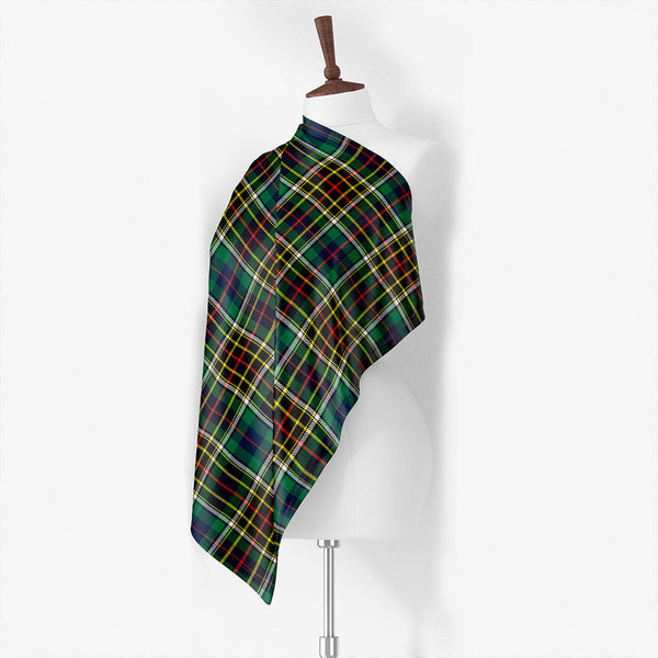 Highfield Hunting Weathered Tartan Classic Silk Habotai Square Scarf