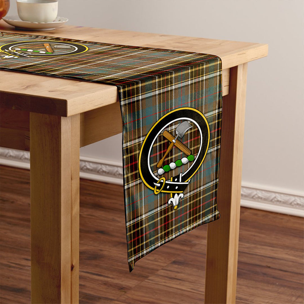 Hislop #2 Weathered Clan Badge Tartan Table Runner