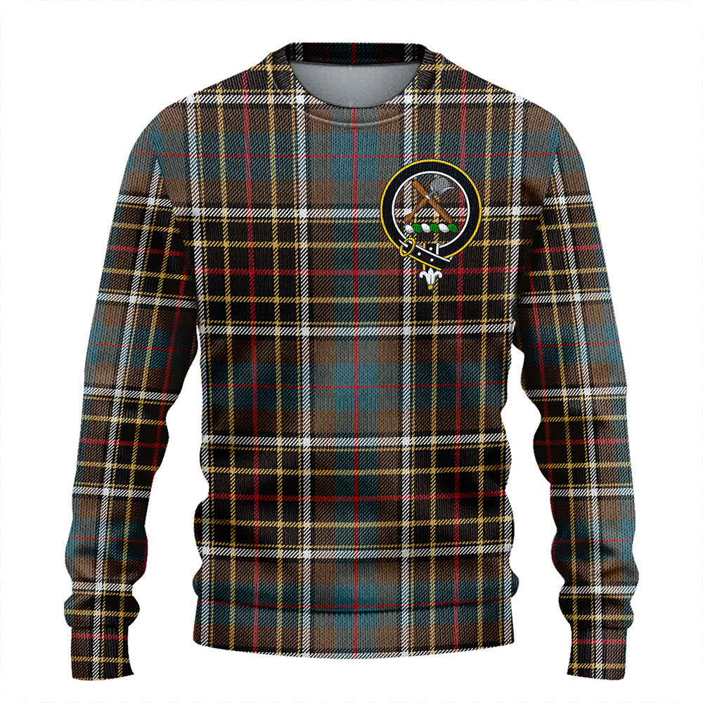 Hislop #2 Weathered Clan Badge Tartan Knitted Sweater