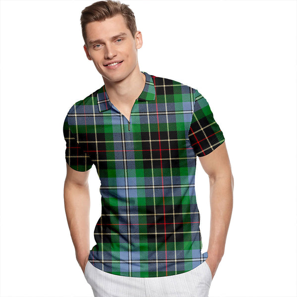 Hislop #3 Ancient Tartan Classic Lapel Zip Short Sleeve Polo