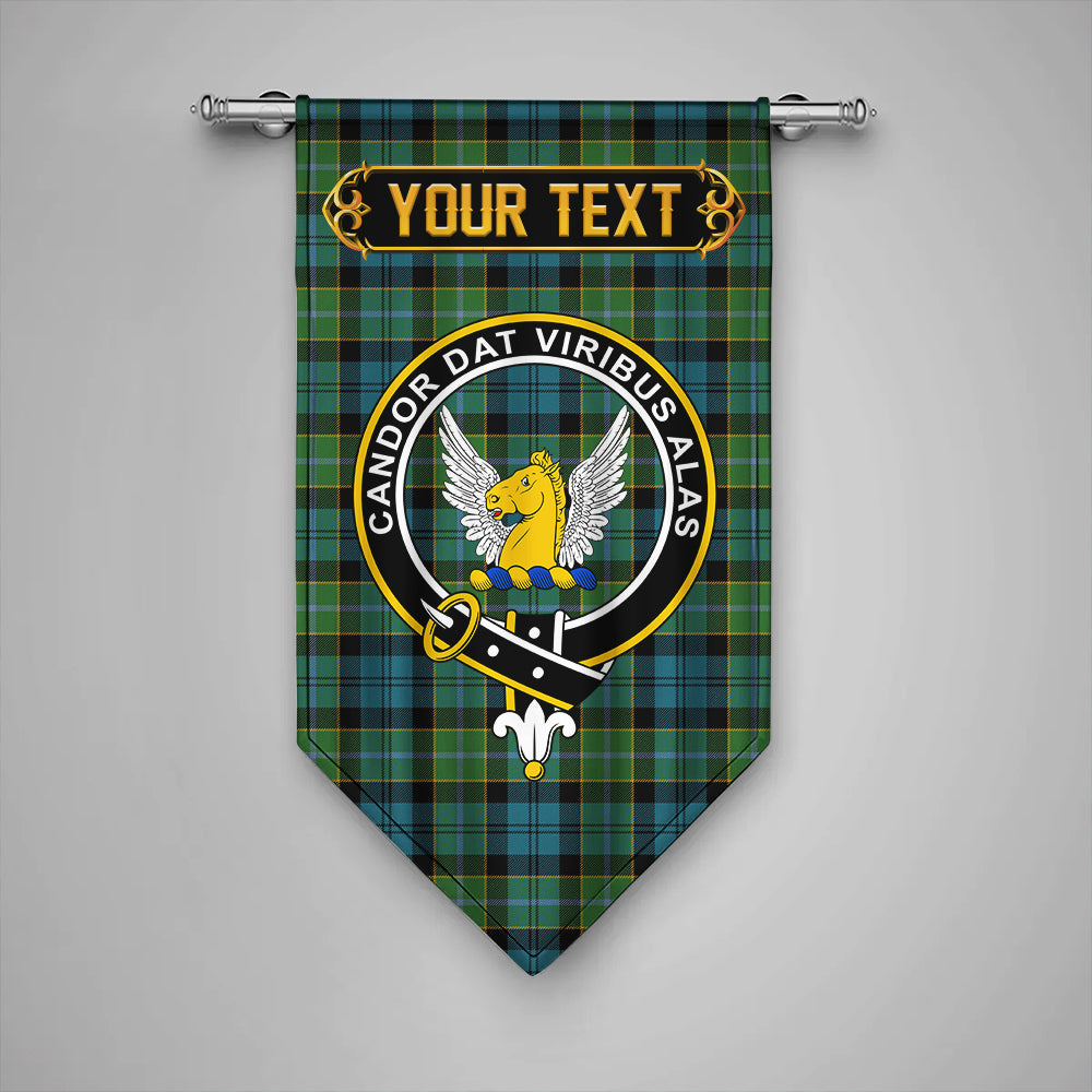 Hogarth Ancient Clan Badge Tartan Gonfalon Personalize