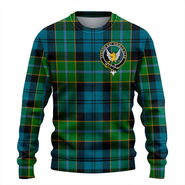 Hogarth Ancient Clan Badge Tartan Knitted Sweater