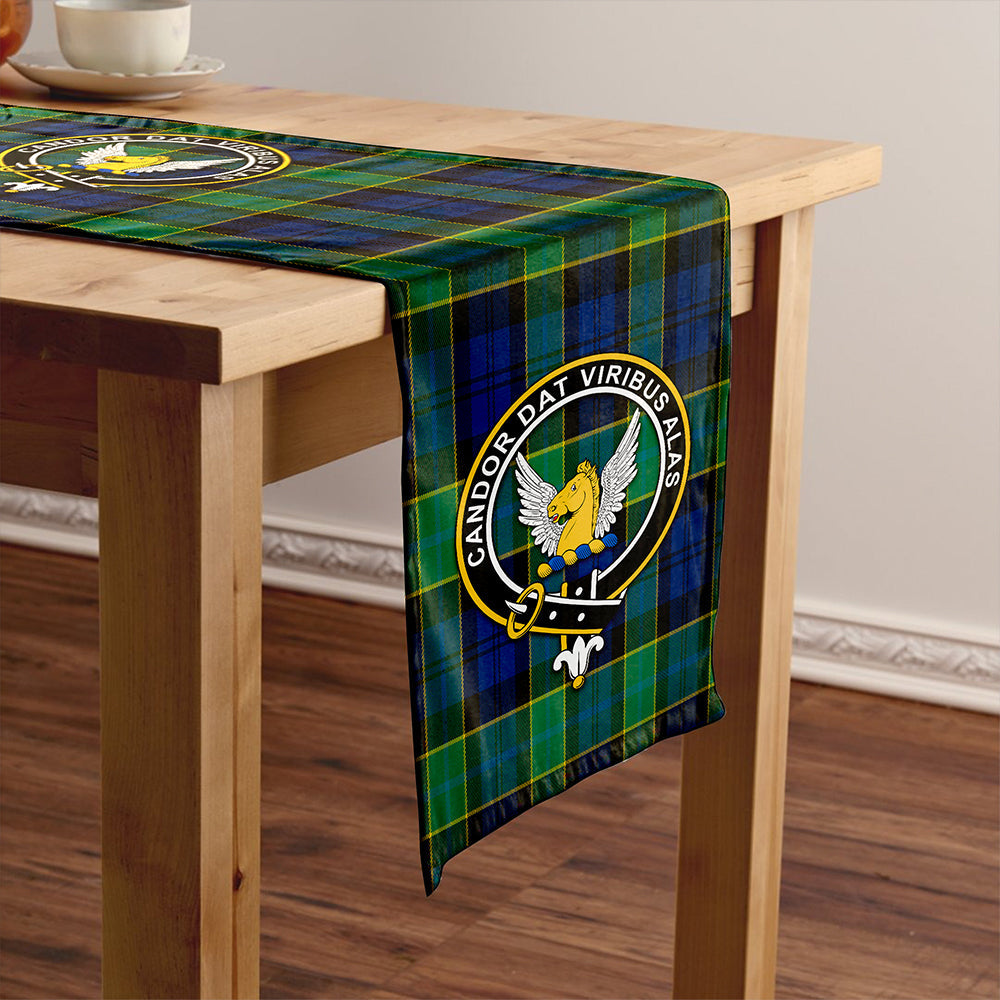 Hogarth Modern Clan Badge Tartan Table Runner