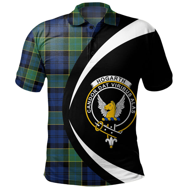 Hogarth Modern Clan Badge Tartan Polo Shirt Circle Style Personalized