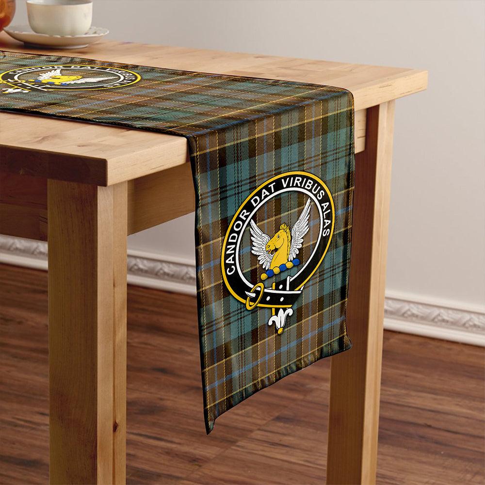 Hogarth Weathered Clan Badge Tartan Table Runner