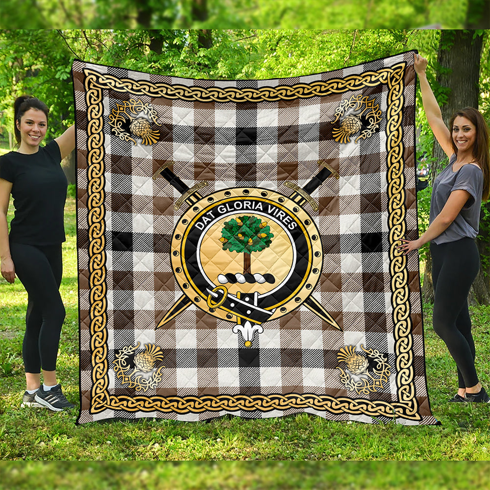 Hogg Ancient Clan Badge Tartan Premium Quilt Celtic Shield