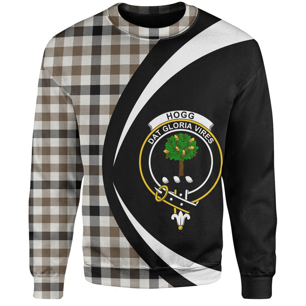 Hogg Ancient Clan Badge Tartan Sweatshirt Circle Style Personalized