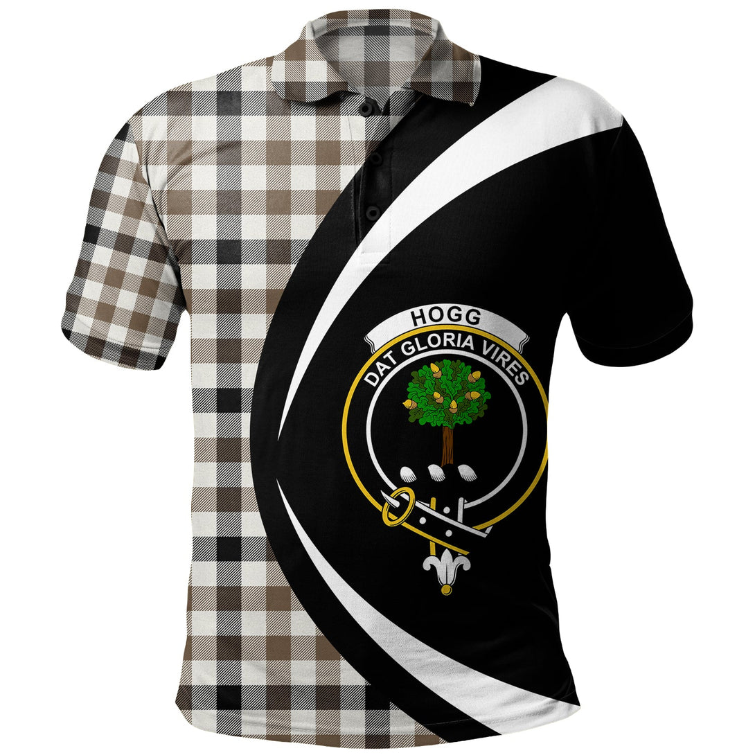 Hogg Ancient Clan Badge Tartan Polo Shirt Circle Style Personalized