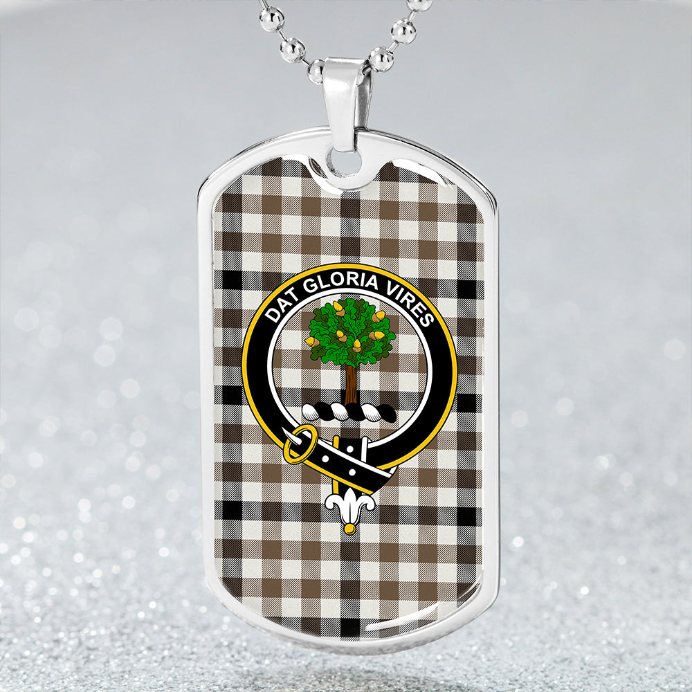 Hogg Ancient Clan Badge Classic Tartan Dog Tag Necklace