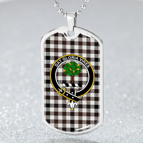 Hogg Modern Clan Badge Classic Tartan Dog Tag Necklace