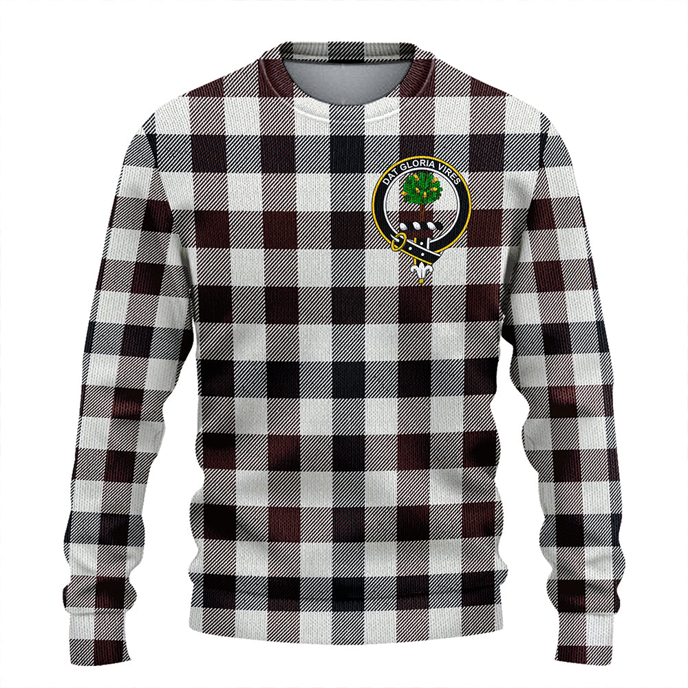 Hogg Modern Clan Badge Tartan Knitted Sweater