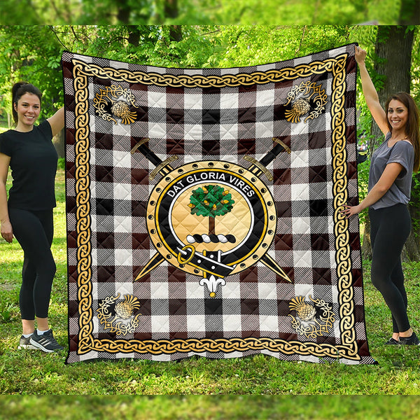 Hogg Modern Clan Badge Tartan Premium Quilt Celtic Shield