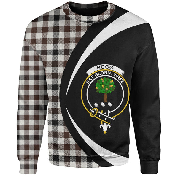 Hogg Modern Clan Badge Tartan Sweatshirt Circle Style Personalized