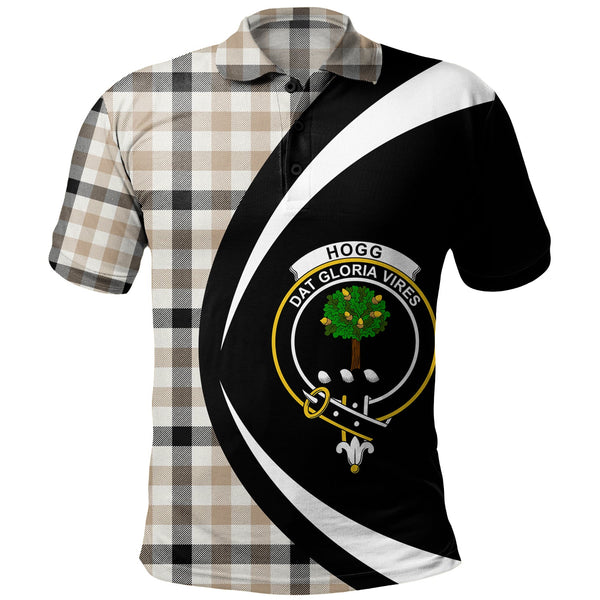 Hogg Weathered Clan Badge Tartan Polo Shirt Circle Style Personalized