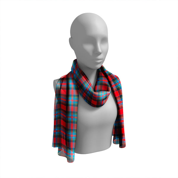 Holyrood Chair Modern Tartan Classic Silk Habotai Long Scarf