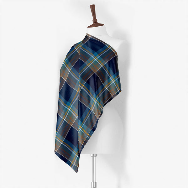 Holyrood Chair Weathered Tartan Classic Silk Habotai Square Scarf