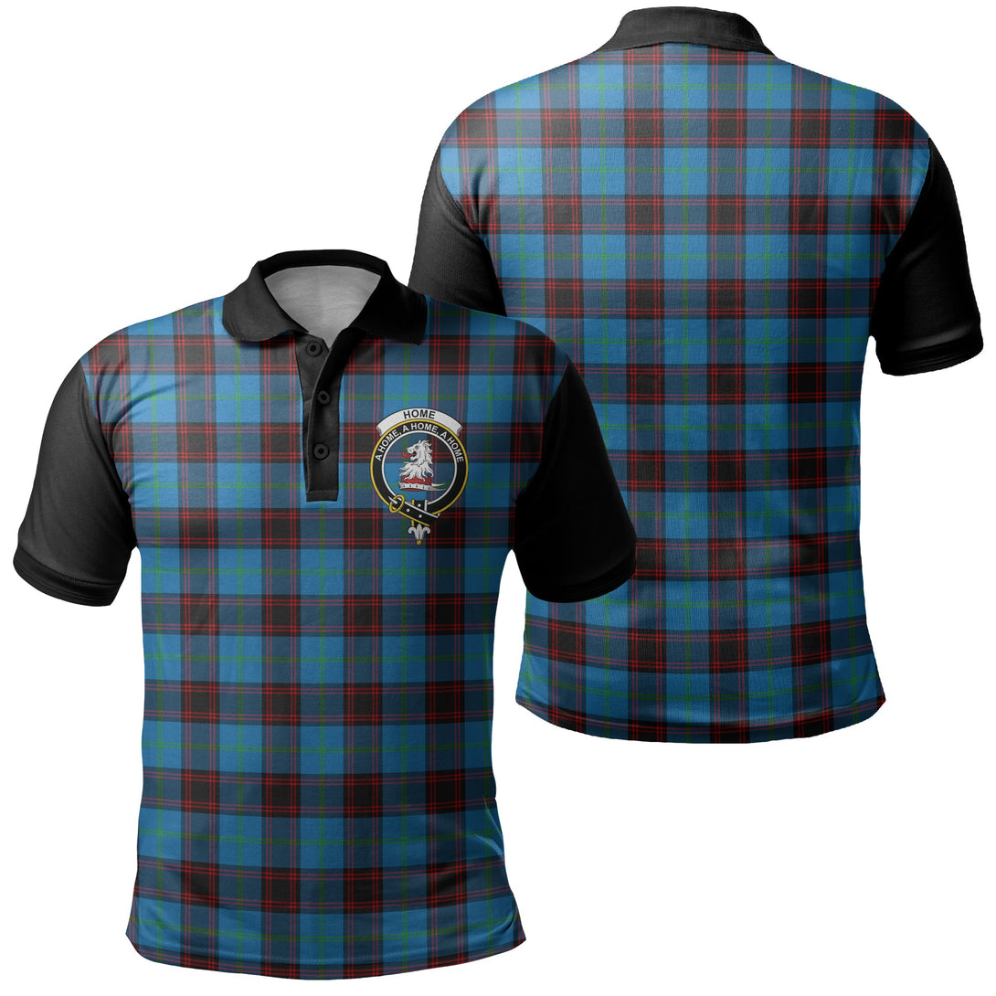 Home Ancient Tartan Crest Polo Shirt Black Neck 1 Style