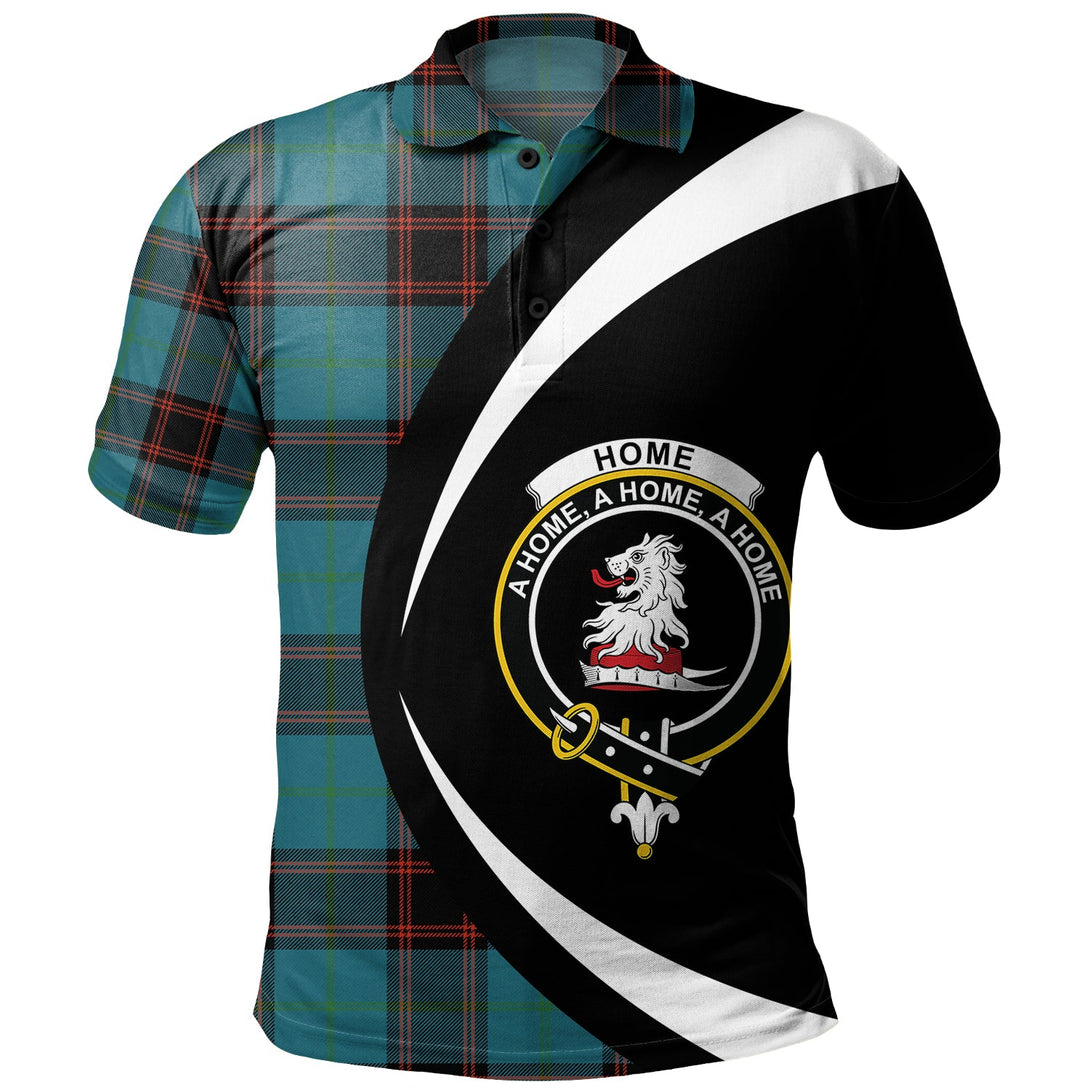 Home Ancient Clan Badge Tartan Polo Shirt Circle Style Personalized