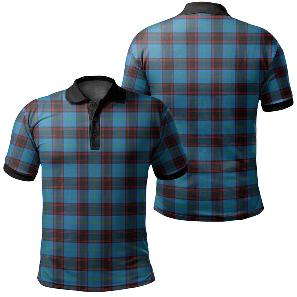 Home Ancient Tartan Classic Polo Shirt Black Neck 2 Style