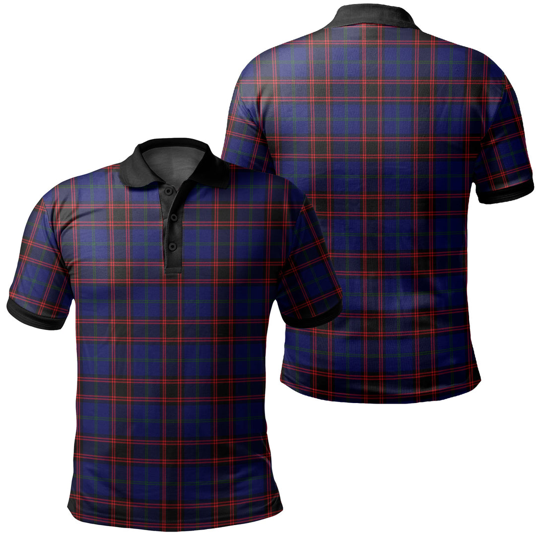 Home Modern Tartan Classic Polo Shirt Black Neck 2 Style