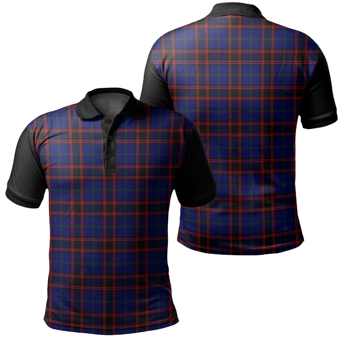 Home Modern Tartan Classic Polo Shirt Black Neck 1 Style