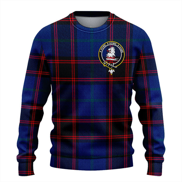 Home Modern Clan Badge Tartan Knitted Sweater