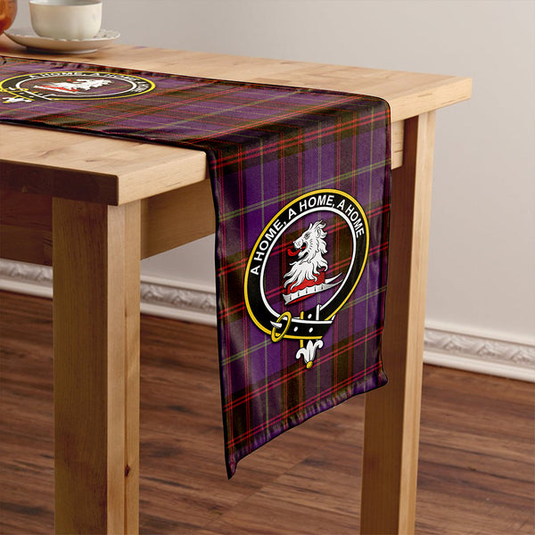 Home Weathered Clan Badge Tartan Table Runner