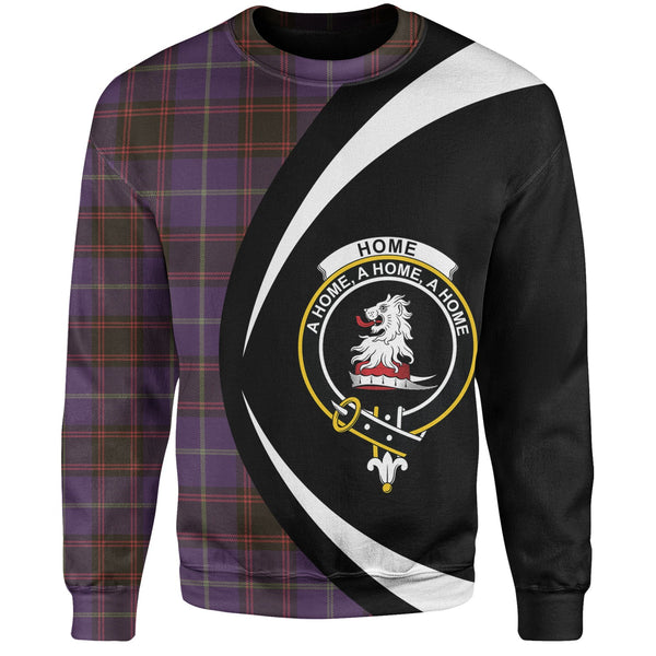 Home Weathered Clan Badge Tartan Sweatshirt Circle Style Personalized