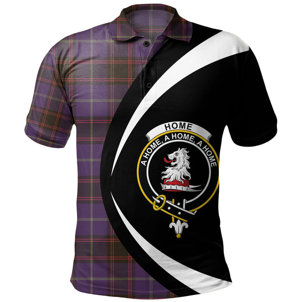 Home Weathered Clan Badge Tartan Polo Shirt Circle Style Personalized