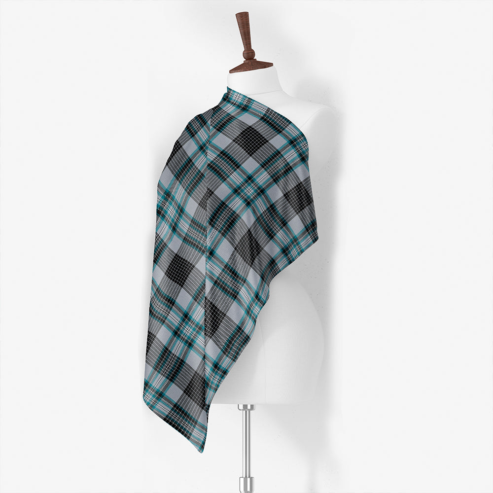 Holyrood Weathered Tartan Classic Silk Habotai Square Scarf