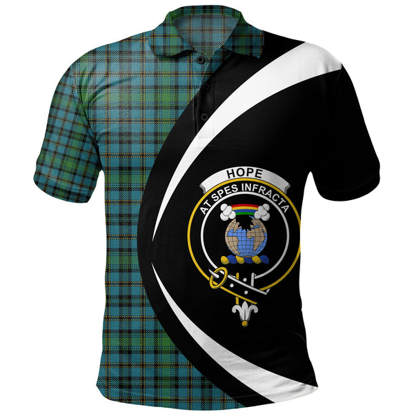 Hope Vere Ancient Clan Badge Tartan Polo Shirt Circle Style Personalized