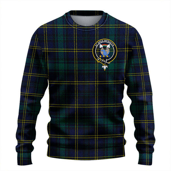 Hope Vere Modern Clan Badge Tartan Knitted Sweater