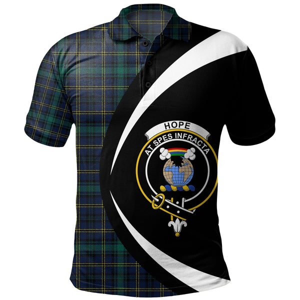 Hope Vere Modern Clan Badge Tartan Polo Shirt Circle Style Personalized