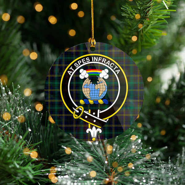 Hope Vere Modern Clan Badge Tartan Plastic Christmas Ornaments