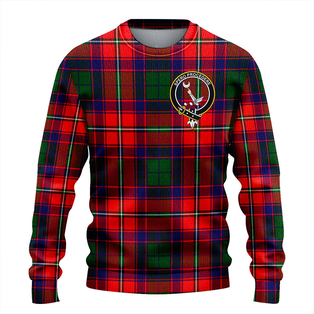 Hopkirk Clan Badge Tartan Knitted Sweater