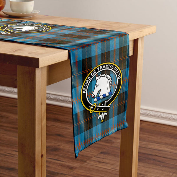 Horsburgh Clan Badge Tartan Table Runner