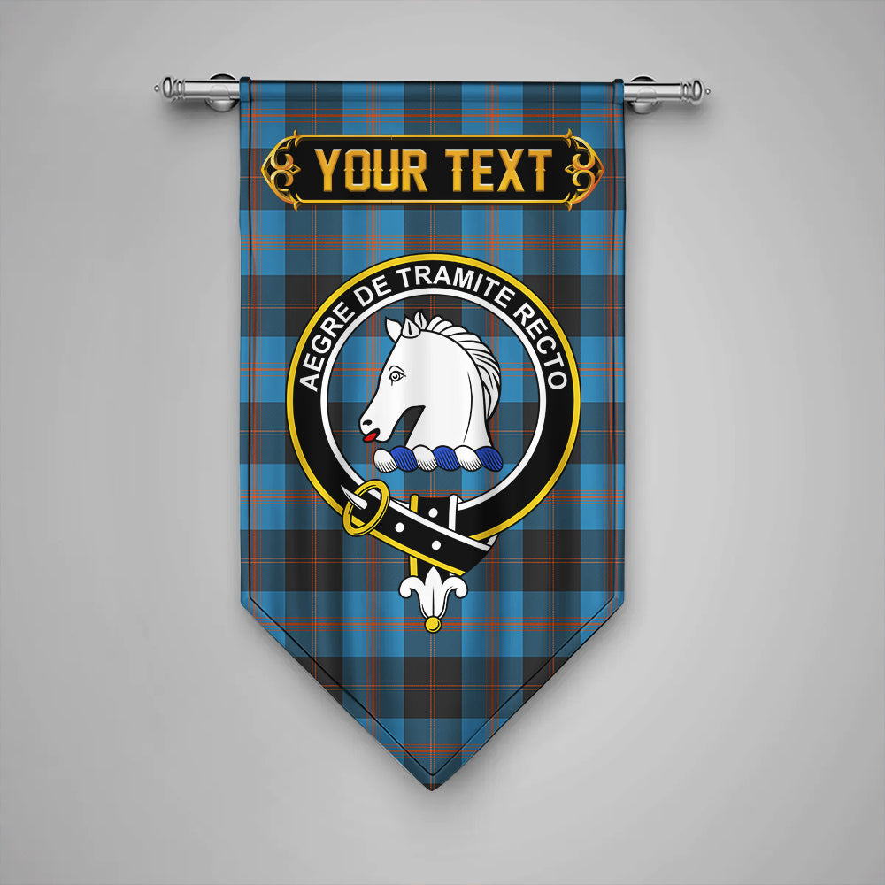 Horsburgh Clan Badge Tartan Gonfalon Personalize