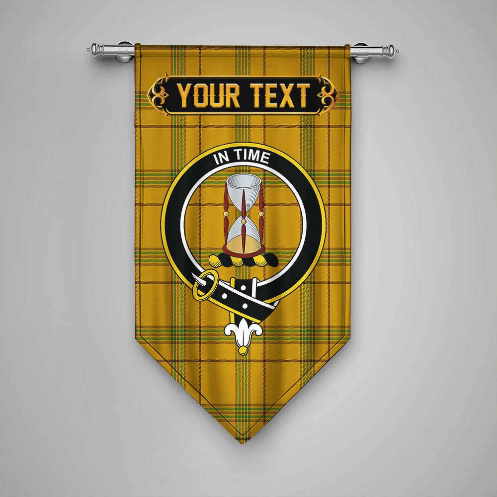 Houston Clan Badge Tartan Gonfalon Personalize