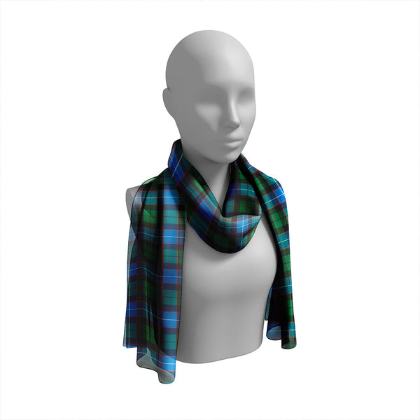 Hunter Ancient Tartan Classic Silk Habotai Long Scarf