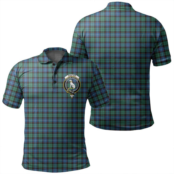 Hunter Ancient Tartan Classic Crest Polo Shirt