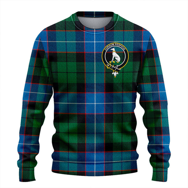 Hunter Ancient Clan Badge Tartan Knitted Sweater