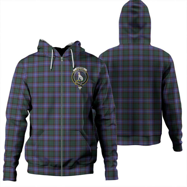 Hunter Modern Tartan Classic Crest Zipper Hoodie