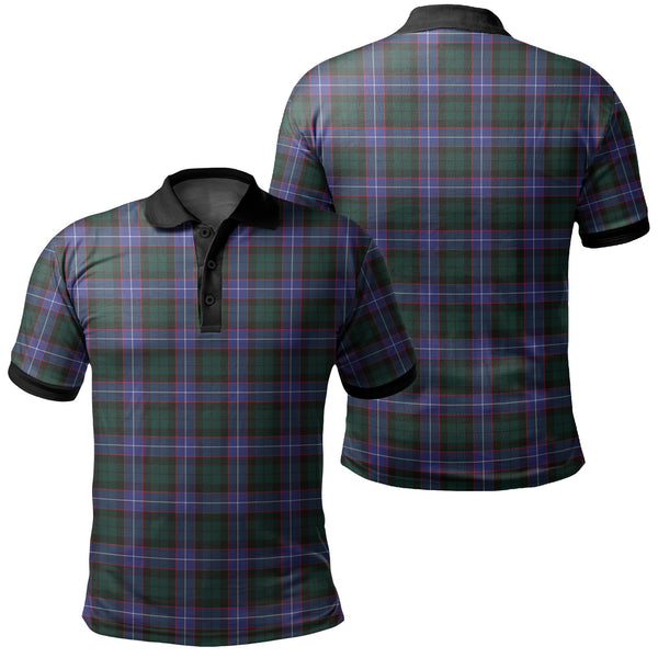 Hunter Modern Tartan Classic Polo Shirt Black Neck 2 Style