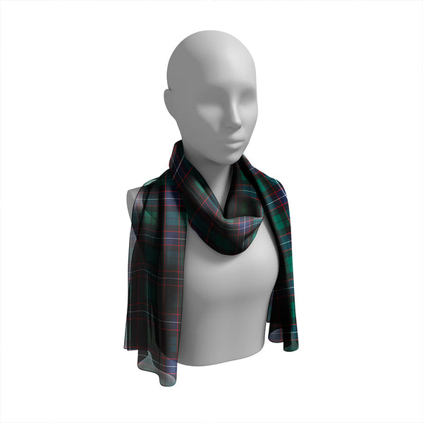 Hunter Modern Tartan Classic Silk Habotai Long Scarf