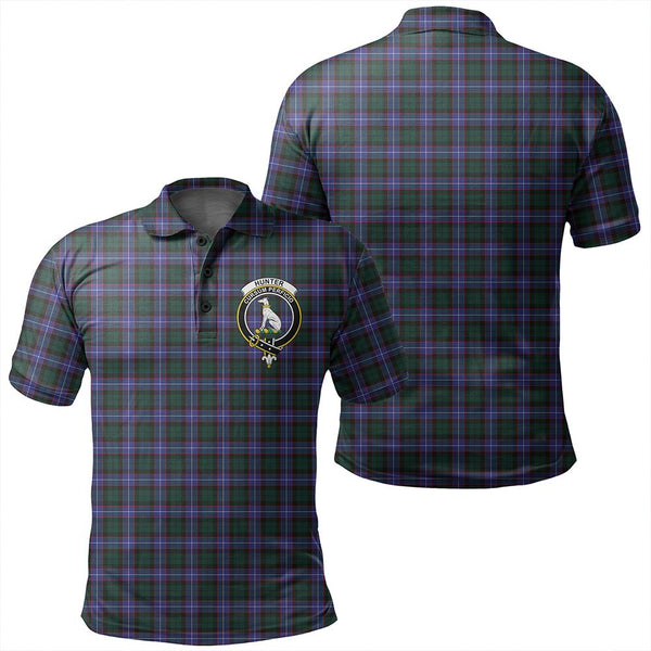 Hunter Modern Tartan Classic Crest Polo Shirt