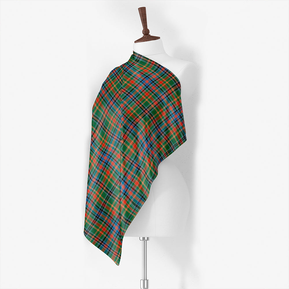 Hunter of Hunterston (Galbraith of Hunterston) Weathered Tartan Classic Silk Habotai Square Scarf